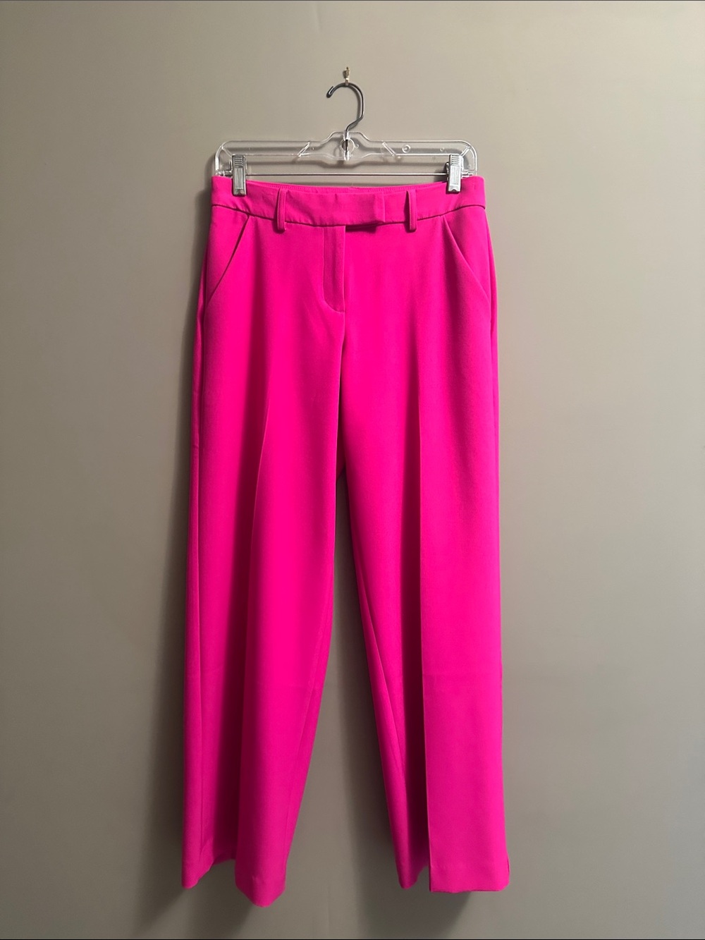 EXPRESS Editor midrise trouser EUC 2Reg NEON BERRY sold out in store 💗 - Picture 2 of 6